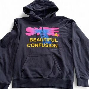 SYRE Hoodie Pullover Medium A Beautiful Confusion Black